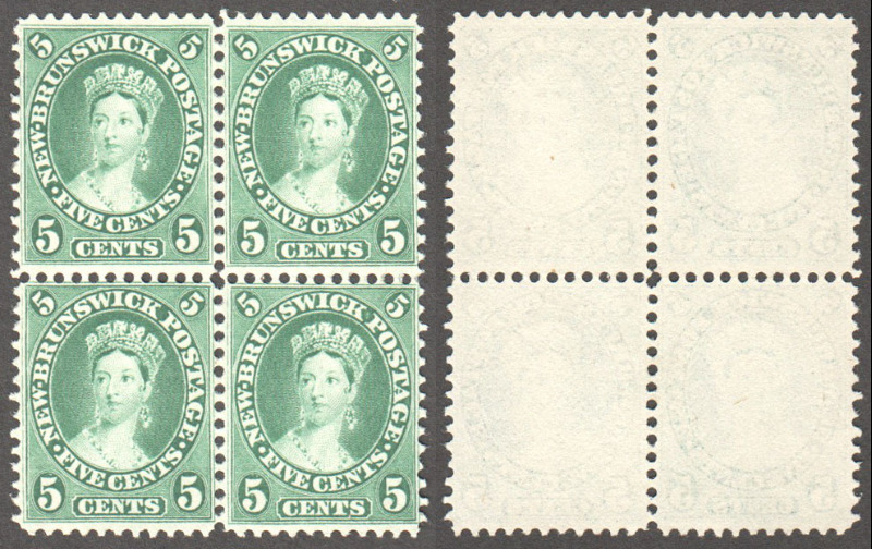 New Brunswick Scott 8a MNG VF Block (P) - Click Image to Close