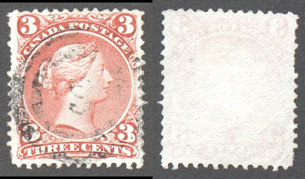 Canada Scott 25ii Used VF 2R9 (P) - Click Image to Close