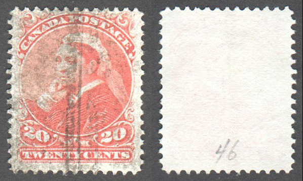 Canada Scott 46 Used VF (P) - Click Image to Close